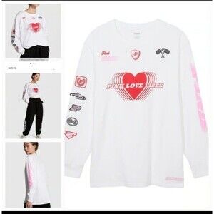 VS PINK CAMPUS TEE LONG SLEEVE RACING NASCAR XL